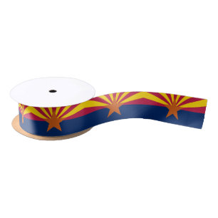 Ruban En Satin Arizona State Drapeau Satin Ribbon