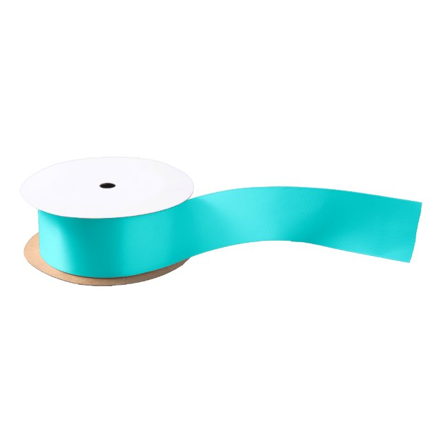Ruban En Satin Arrière - plan Aqua couleur solide (Bobine)
