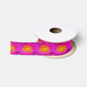 Ruban En Satin Art Artistique Magenta Rose Aster Flower Floral Ar