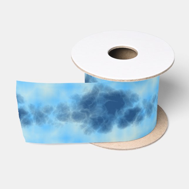 Ruban En Satin art Blue Cloud (Bobine)