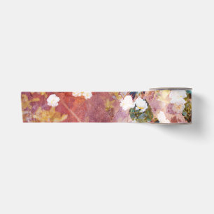 Ruban En Satin Art cool et tendance de motif floral romantique