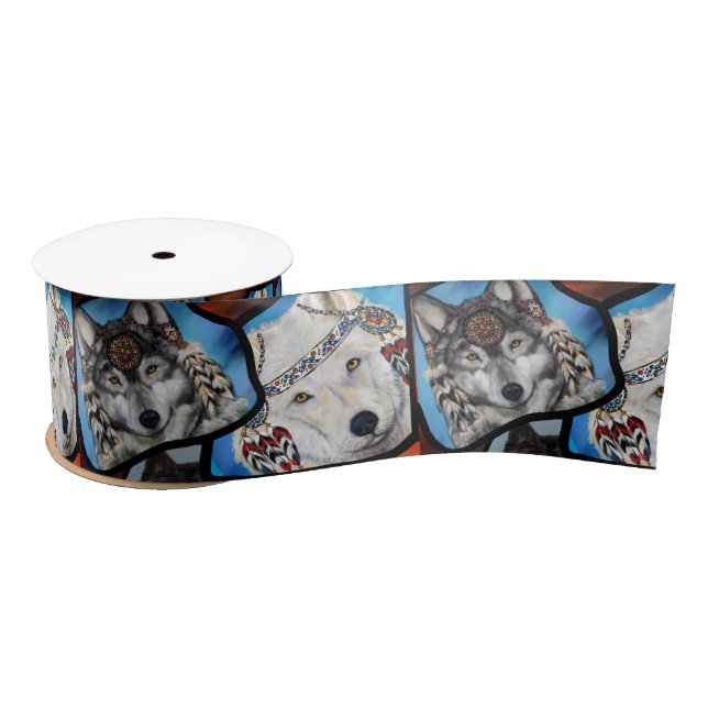RUBAN EN SATIN ART DU LOUP SUD-OUEST (Bobine)