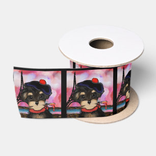 RUBAN EN SATIN ARTISTE YORKIE POO À PARIS