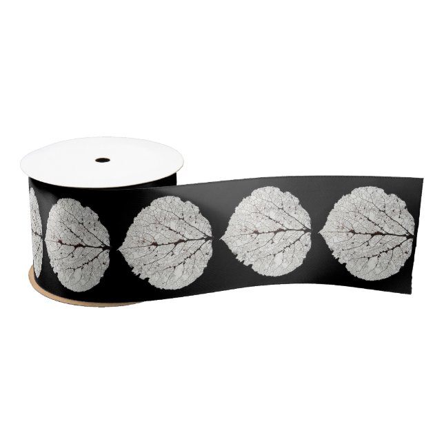 Ruban En Satin Aspen Feuille Squelette 1 (Bobine)