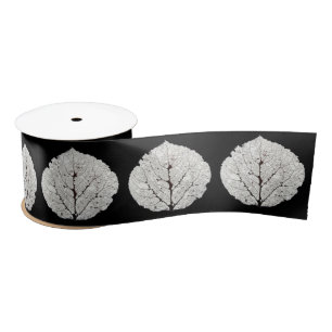 Ruban En Satin Aspen Feuille Squelette 1