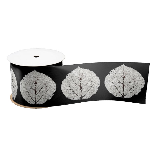 Ruban En Satin Aspen Feuille Squelette 1 (Bobine)