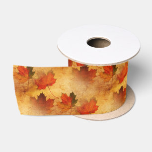 Ruban En Satin Automne Thanksgiving Holiday Custom Satin Ribbon