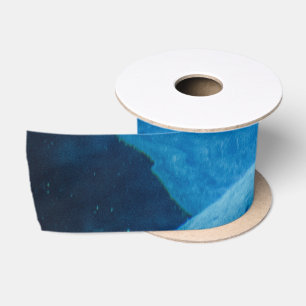 Ruban En Satin Autre monde Blue Science Fiction Space Underwater