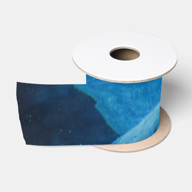 Ruban En Satin Autre monde Blue Science Fiction Space Underwater (Bobine)