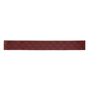 Ruban En Satin Baisses d'eau sur le métal Crimson