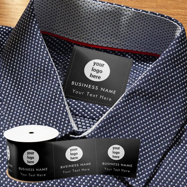 Ruban En Satin Balise de couture du logo de l'entreprise Étiquett (Business Logo Clothing Labels Sew On Sewing Tag Satin Ribbon)