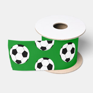 Ruban En Satin Ballon de football tendance mode football /Fans de