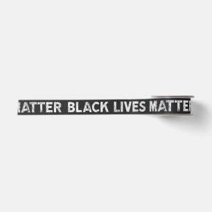 Ruban En Satin Bande de bloc de texte répétitive Black Lives Ma