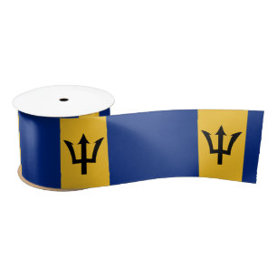 Ruban En Satin Barbados Flag & Barbados travel, holiday/sports