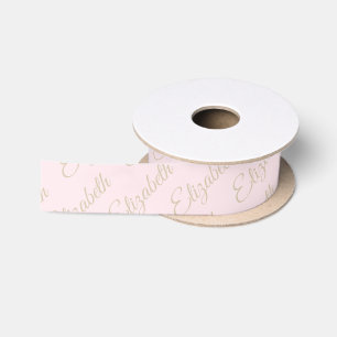 Ruban En Satin Beaux éléphants pastel