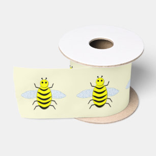 Ruban En Satin Bébé jaune mignon abeille