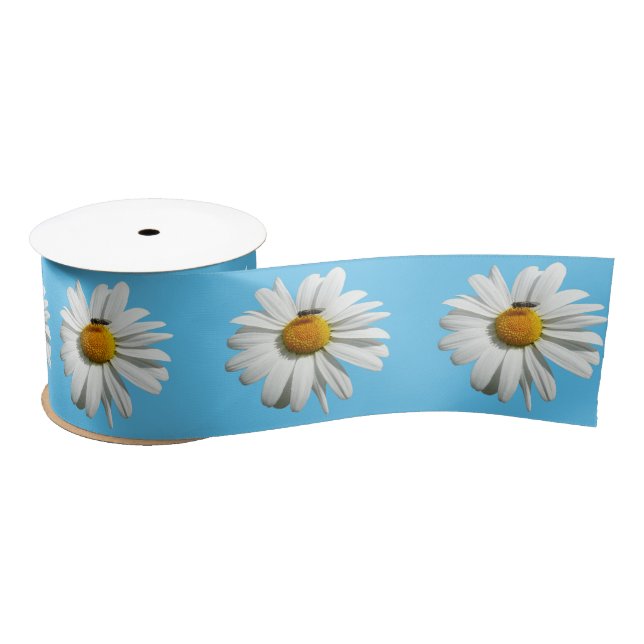 Ruban En Satin Bee on Daisy Alaskan Summer Nature (Bobine)