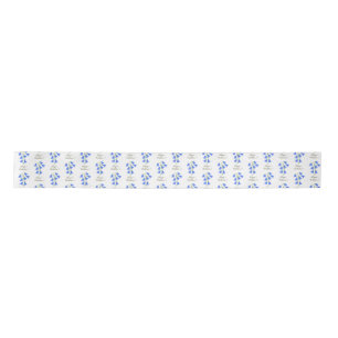 Ruban En Satin Belle Bluebells Blanc