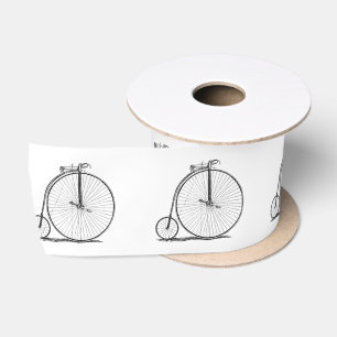 Ruban En Satin Bicyclette à grande roue Penny Farthing