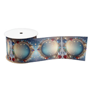 Ruban En Satin Bijou de Noël Cadre Satin Ruban