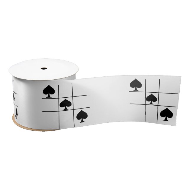 Ruban En Satin Black Spades Tac Toe Thunder_Cove (Bobine)