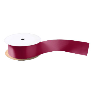 Ruban En Satin Blanc Créez votre propre - Rouge cerisier