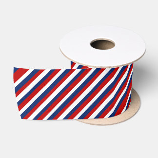 Ruban En Satin Blancs rouges et bleus
