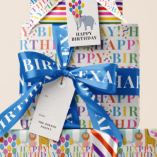 Ruban En Satin Bleu Cobalt Texte simple Joyeux anniversaire