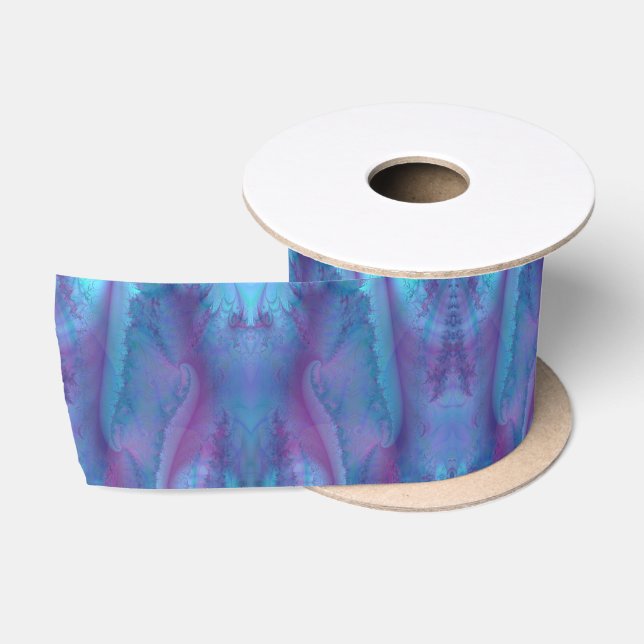 Ruban En Satin Bleu et Violet (Bobine)