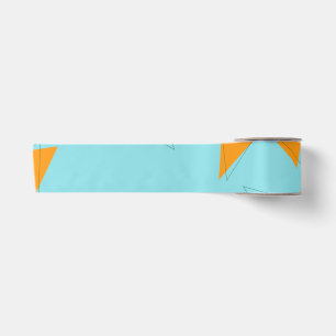 Ruban En Satin Bleu, orange, cool, tendance, moderne triangle mot