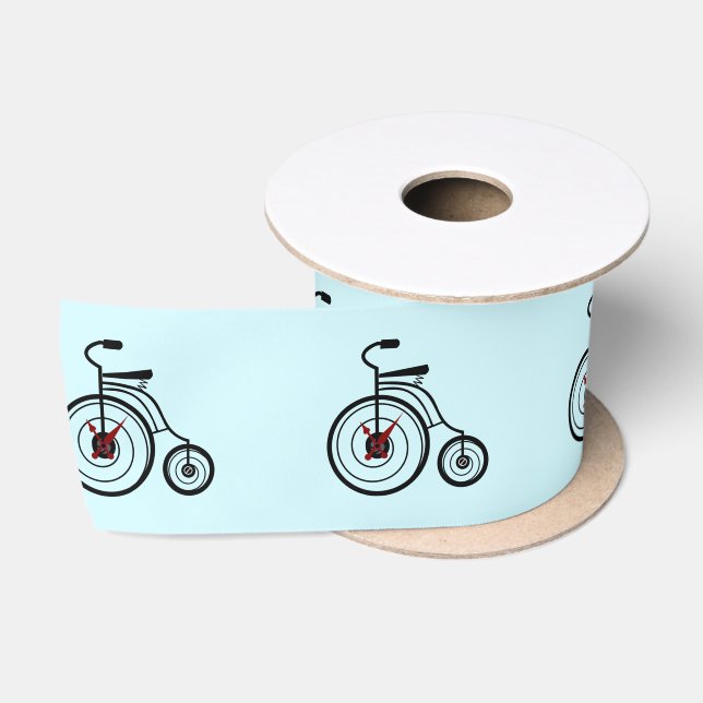 Ruban En Satin Bleu Satin Ruban Vélo - YCustomizable (Bobine)