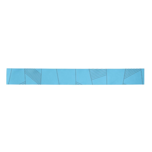 Ruban En Satin Bleu, simple, élégant, abstrait motif (Devant)