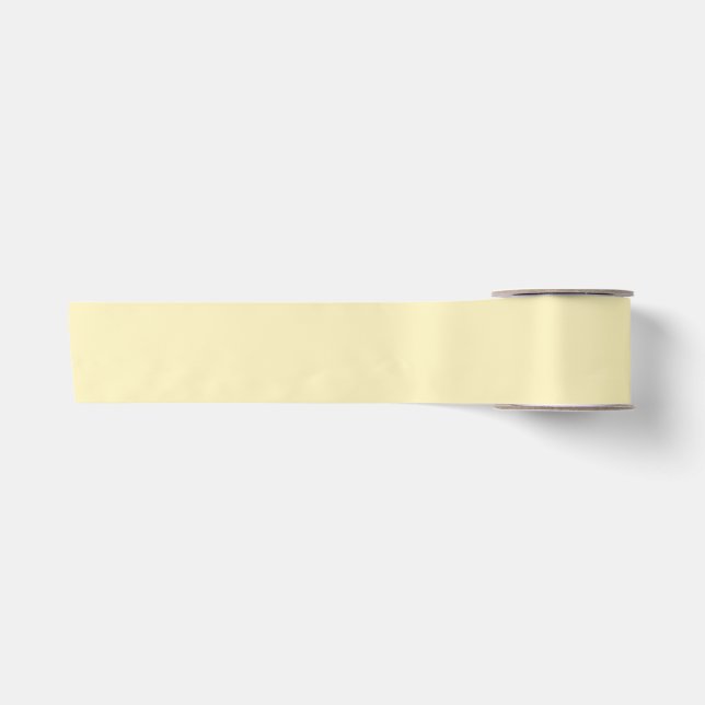 Ruban En Satin Blond Couleur Uni (Devant)