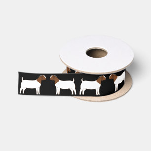 Ruban En Satin Boer Chèvre Farm Black