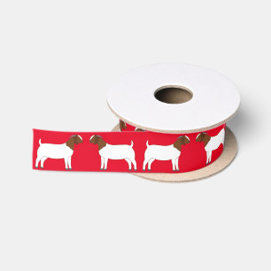 Ruban En Satin Boer Goe Farm Red