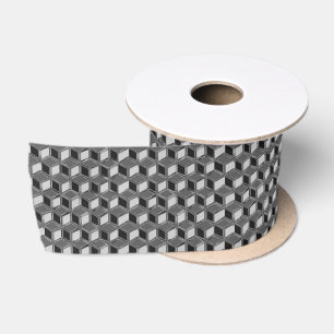 Ruban En Satin Boîtes 3D Chrome - gris hématite