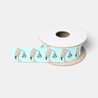 Ruban En Satin Bouche classique (bleu) 2
