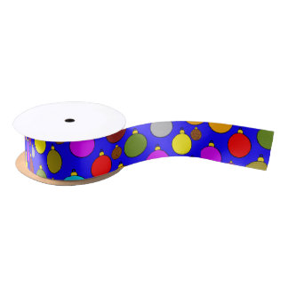 Ruban En Satin Boule de sapin de Noël Ruban de satin