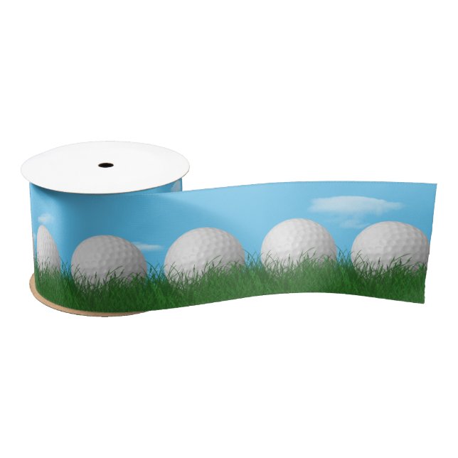 Ruban En Satin Boules De Golf En Herbe (Bobine)