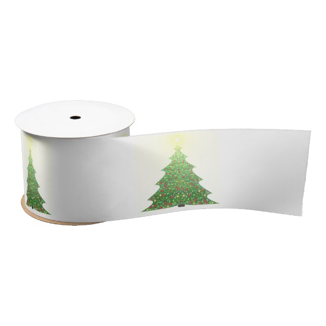 Ruban En Satin Boules de Noël pour sapin,Étoile (Bobine)