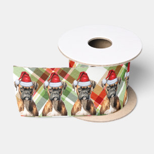 Ruban En Satin Boxe et vacances Plaid Chien drôle Noël