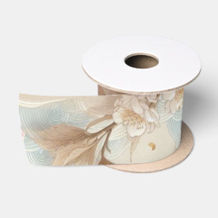 Ruban En Satin Branches de fleurs d'Apple