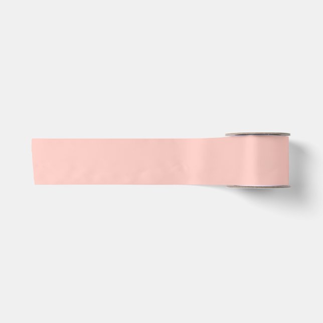 Ruban En Satin Bubblegum Rose Pâle Huître (Devant)