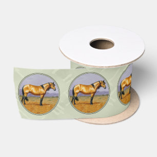 Ruban En Satin Buckskin Horse Mustang Stallion