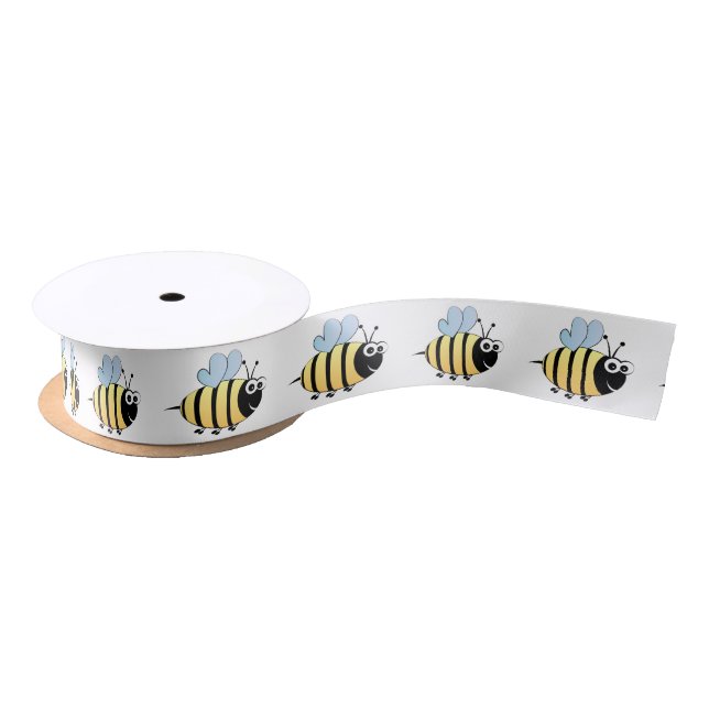 Ruban En Satin Bumble bee dessin animé enfants (Bobine)