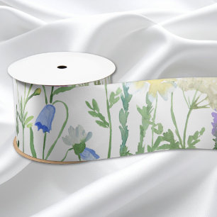 Ruban En Satin Cadeau de fleur sauvage coloré