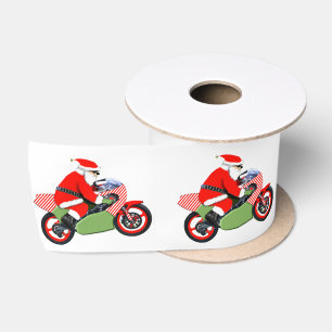 Ruban En Satin Cadeau de Noël moto