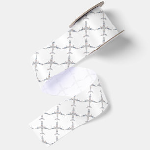 Ruban En Satin Cadeau de voyage avion typographie wanderlust