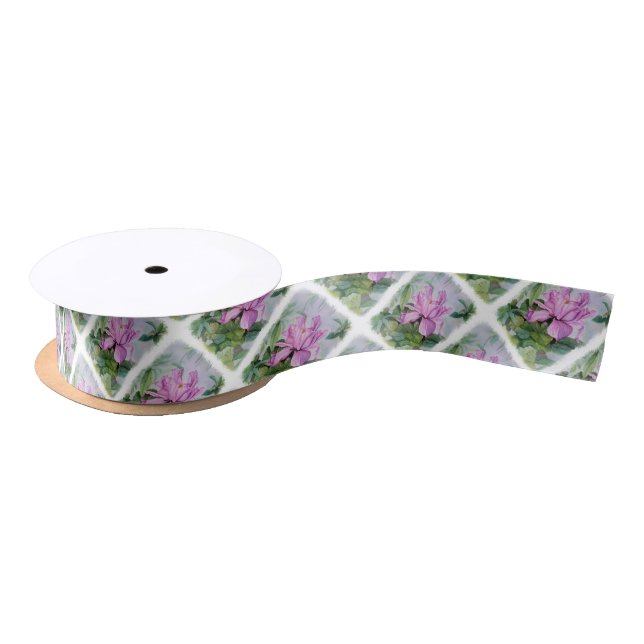 RUBAN EN SATIN CADEAU D'ORCHID TROPICAL RIBBON (Bobine)