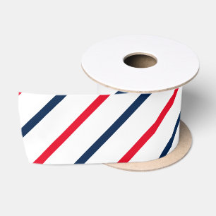 Ruban En Satin Cadeau patriotique rayures rouges blanches bleues